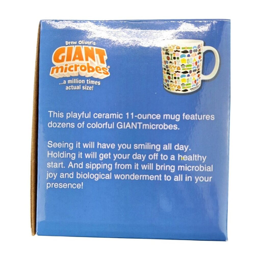 GIANTmicrobes Art Mug Coffee Cup Colorful Science Microorganism Virus 11oz. New - Picture 7 of 7